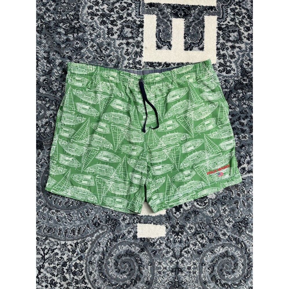 Vintage Ralph Lauren Polo Sport Swim Trunks Size XL Green